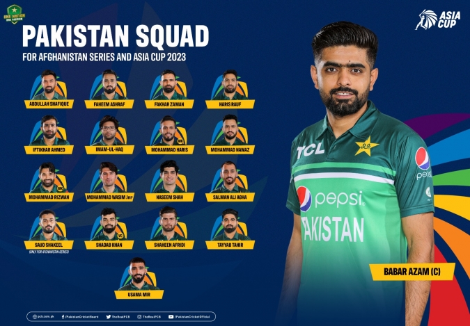 PCB Pakistan Announce Squads For Asia Cup And Afghanistan Series