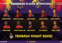 CPL: Trinbago Knight Riders announce local player retentions