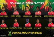 Guyana Amazon Warriors have announced the West Indian players