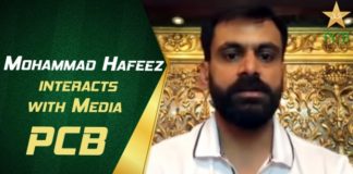 Pakistan Cricket Board: Mohammad Hafeez interacts with media