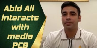 Pakistan Cricket Board:Abid Ali interacts with media