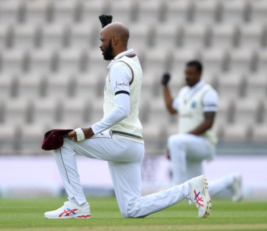 CWI: West Indies take a knee in support of Black Lives Matter