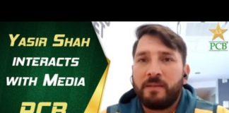PCB: Yasir Shah interacts with media