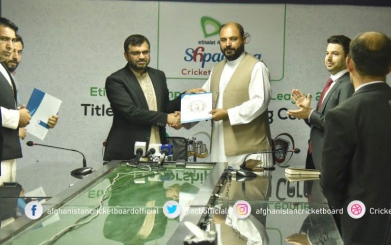 ACB: Etisalat Afghanistan signed as title sponsor for Shpageeza Cricket League