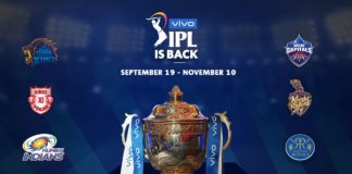 VIVO IPL 2020 to be played from 19th September to 10th November 2020