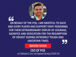 Wasim Khan, CEO, PCB on Pakistan's tour of England during COVID-19