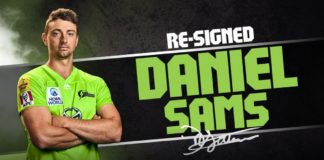 Sydney Thunder: Daniel Sams commits to Thunder