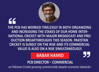 Babar Hamid, PCB Director – Commercial on Pakistan Cricket growing commercially despite economic obstacles