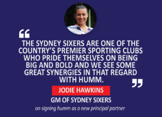 Jodie Hawkins, GM of Sydney Sixers on signing humm as a new principal partner