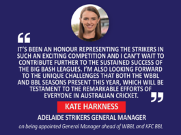 Kate Harkness, Adelaide Strikers General Manager on being appointed General Manager ahead of WBBL and KFC BBL