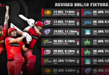 Melbourne Renegades: Revised BBL|10 Fixture released