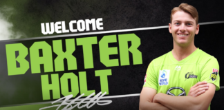 Sydney Thunder: Baxter Holt joins the Thunder Nation
