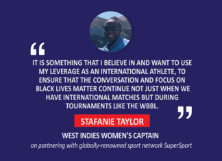 Stafanie Taylor, West Indies Women’s Captain on taking a knee for the duration of WBBL06