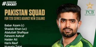 PCB: Pakistan name 18-player squad for New Zealand T20Is