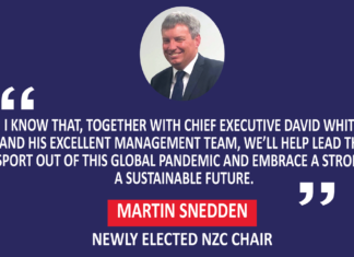 Martin Snedden, newly elected NZC chair