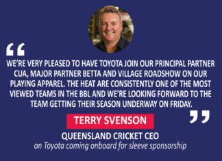 Terry Svenson, Queensland Cricket CEO on Toyota coming onboard for sleeve sponsorship