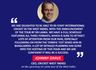 Johnny Grave, CEO, Cricket West Indies on the upcoming Sri Lanka tour of the West Indies