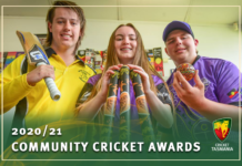 Cricket Tasmania: 2020/21 Community Cricket Award winners