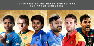 ICC Player of the Month nominations for March announced