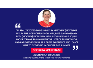 Georgia Wareham, Australian Cricketer on being signed by the Welsh Fire for The Hundred