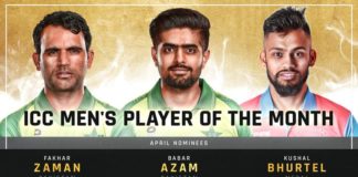 ICC Player of the Month nominations for April announced