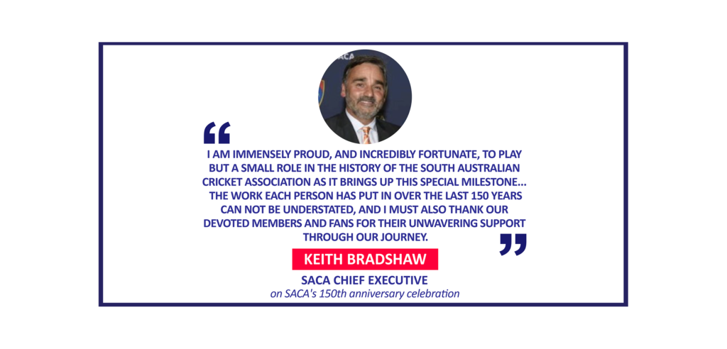 Keith Bradshaw, SACA Chief Executive on SACA's 150th anniversary celebration