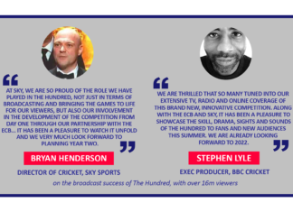 Bryan Henderson and Stephen Lyle on the broadcast success of The Hundred, with over 16m viewers