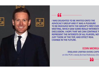 Eoin Morgan, England limited-overs captain on the PCA's newly-formed Advocacy Group