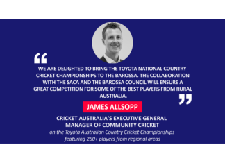 James Allsopp, Cricket Australia's Executive General Manager of Community Cricket on the Toyota Australian Country Cricket Championships featuring 250+ players from regional areas