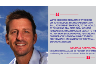 Michael Kasprowicz, Executive Chairman and Co-Founder of Sportcor on debuting the Kookaburra Smart Ball at this year's CPL