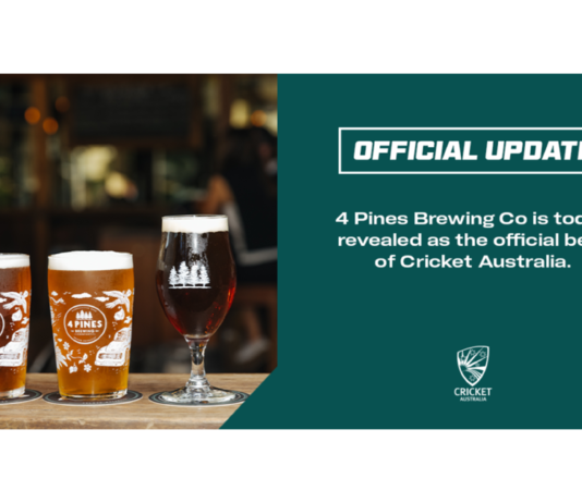 4 Pines Brewing Co. announced as the Official Beer of Cricket Australia