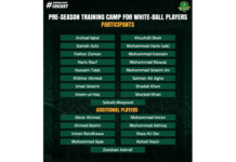 PCB: Pre-season training camp for white-ball players to commence on Sunday
