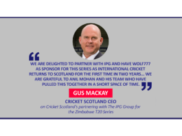 Gus Mackay, Cricket Scotland CEO on Cricket Scotland's partnering with The IPG Group for the Zimbabwe T20 Series