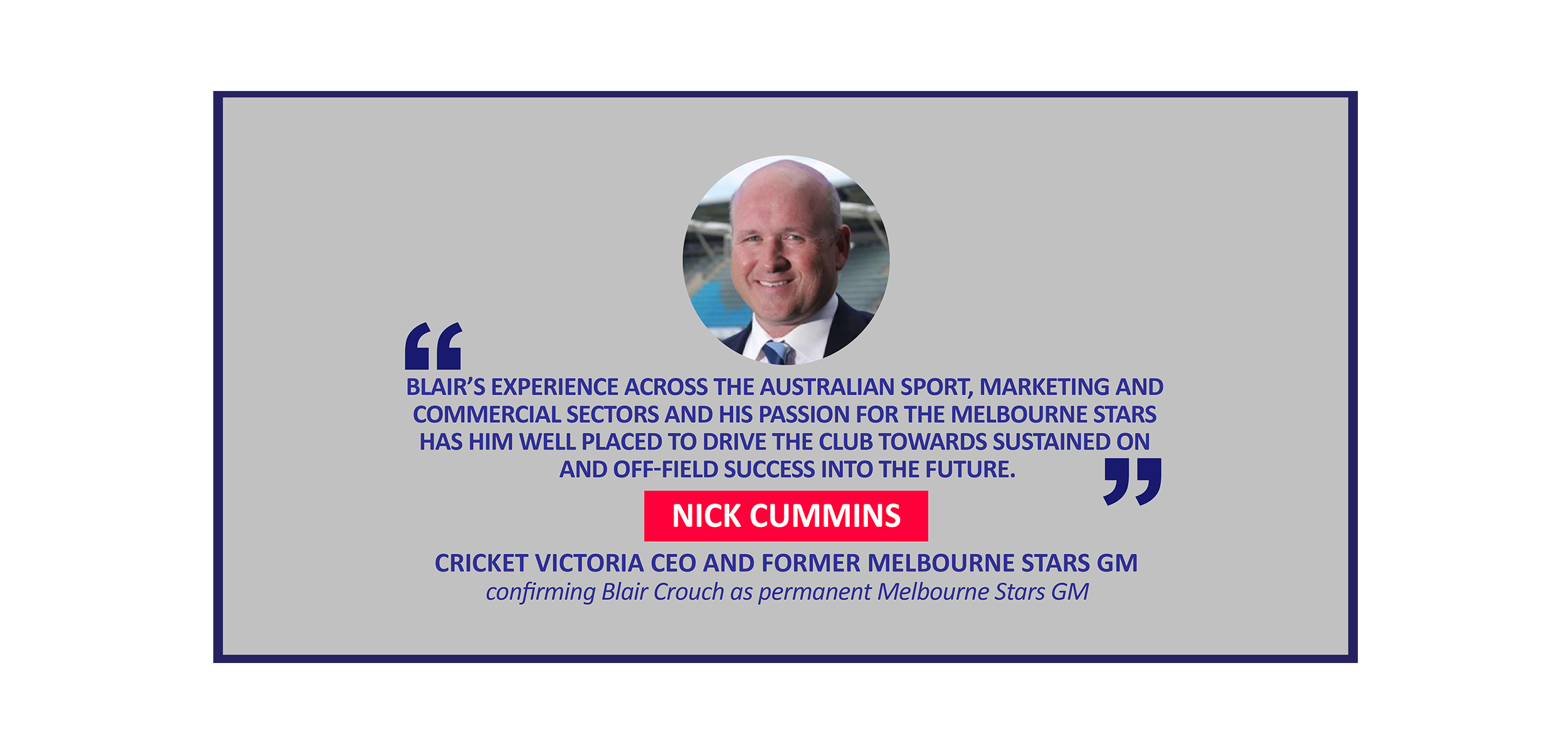 Nick Cummins Cricket Victoria Ceo And Former Melbourne Stars Gm