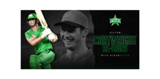 Melbourne Stars: Cartwright extends stay with the Stars