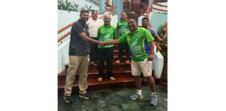 Cricket PNG Game Development Manager and General Manager Visit Lae Cricket Association