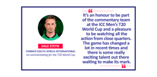 Dale Steyn, former South Africa International on commentating for the T20 World Cup