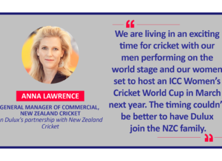 Anna Lawrence, General Manager of Commercial, New Zealand Cricket on Dulux's partnership with New Zealand Cricket