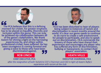 Rob Lynch and Heath Mills after the resignation of both Yorkshire CCC's Chairman and CEO in light of Azeem Rafiq's experience with racism at the club
