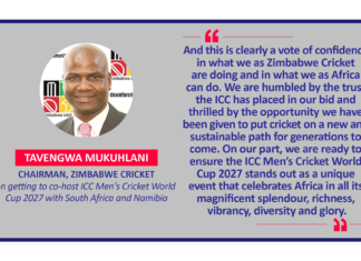 Tavengwa Mukuhlani, Chairman, Zimbabwe Cricket on getting to co-host ICC Men's Cricket World Cup 2027 with South Africa and Namibia