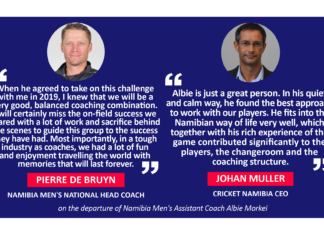 Pierre de Bruyn and Johan Muller on the departure of Namibia Men's Assistant Coach Albie Morkel