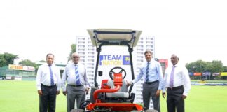 SLC donated a high-powered turf cutter to SSC