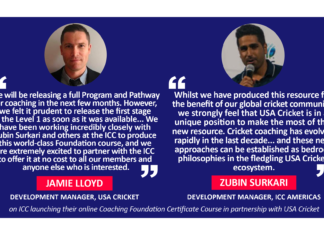Jamie Lloyd and Zubin Surkari on ICC launching their online Coaching Foundation Certificate Course in partnership with USA Cricket
