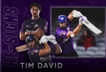 Hobart Hurricanes: Tim David commits to Hurricanes for further two seasons