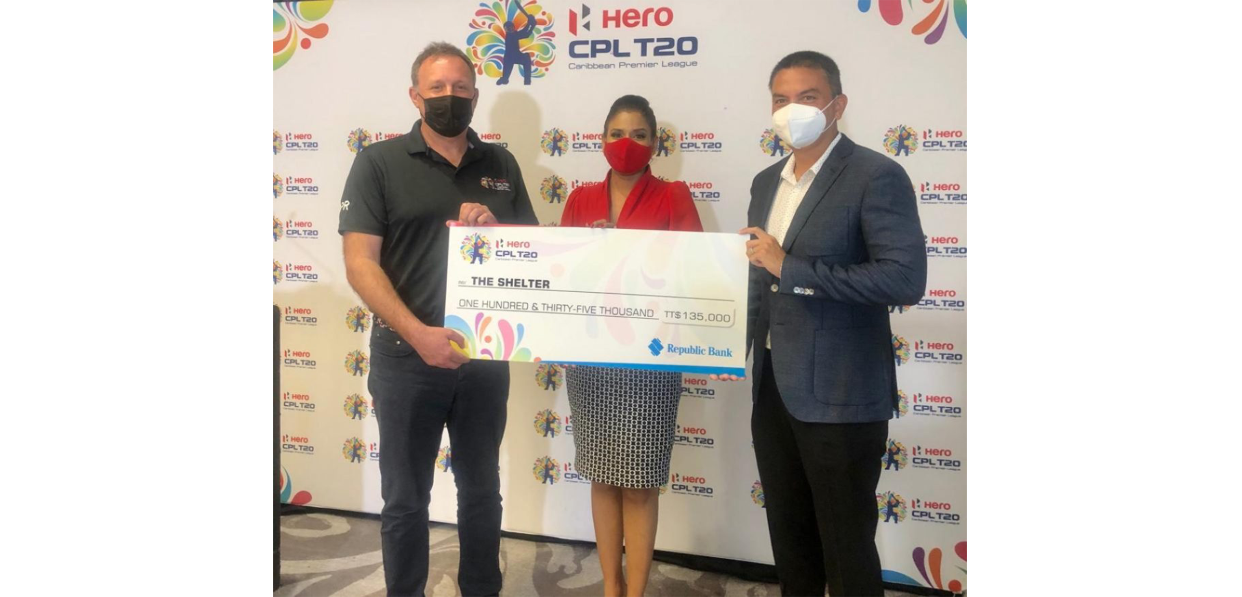 Hero CPL donates TT$135,000 to THE SHELTER Trinidad | cricexec