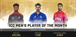 ICC Player of the Month nominations for February announced