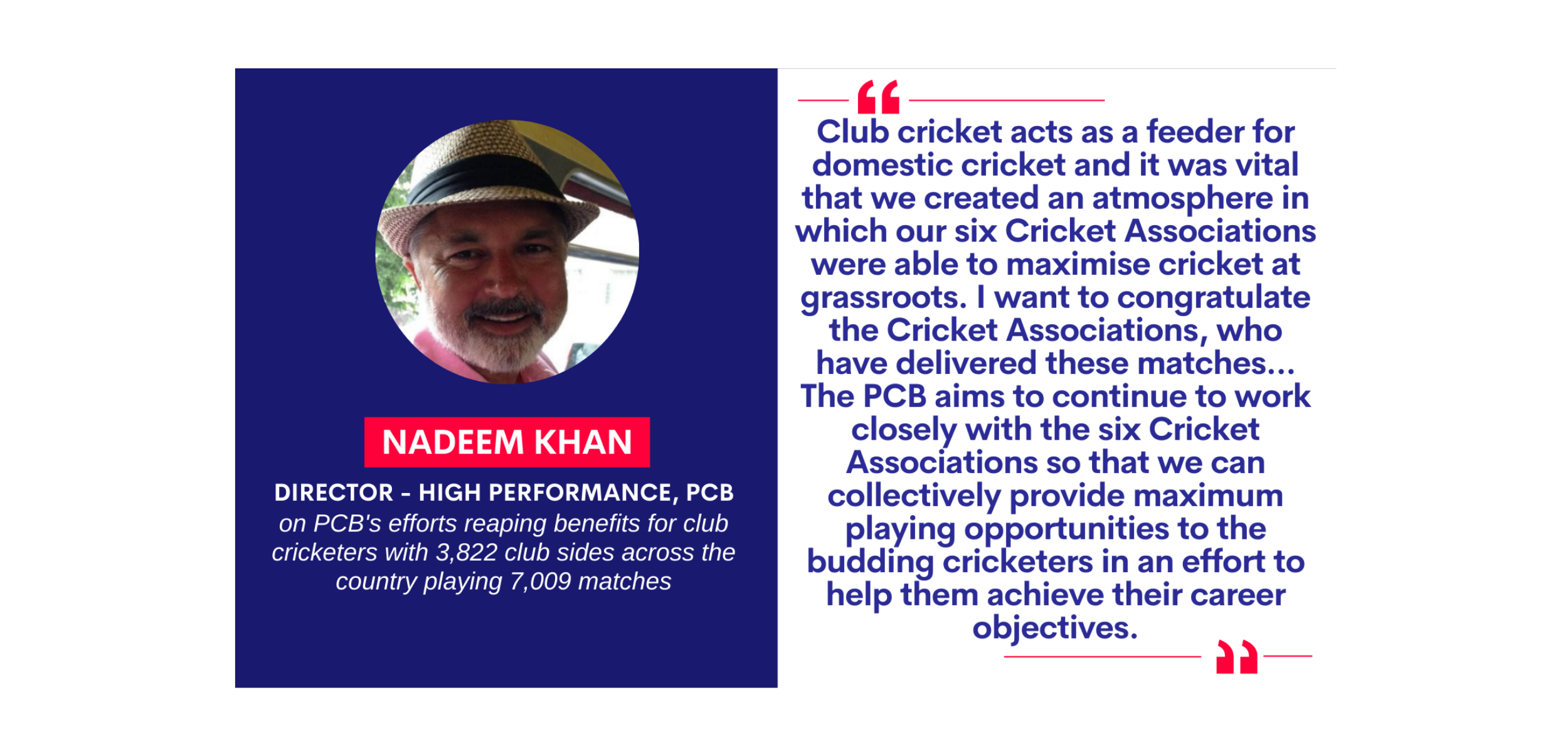 Nadeem Khan, Director - High Performance, PCB on PCB's efforts reaping ...