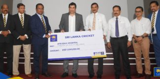 Sri Lanka Cricket officially hands over US$ 2 million to the country’s Health Sector