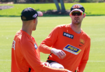Perth Scorchers: Turner Fires During Intrasquad Contest