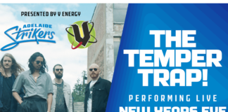 Adelaide Strikers: Temper Trap to light up NYE at Adelaide Oval
